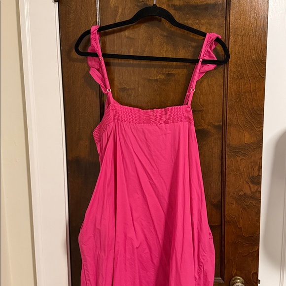 Show Me Your MuMu Hot Pink Oasis Ruffle Dress S - Picture 10 of 12
